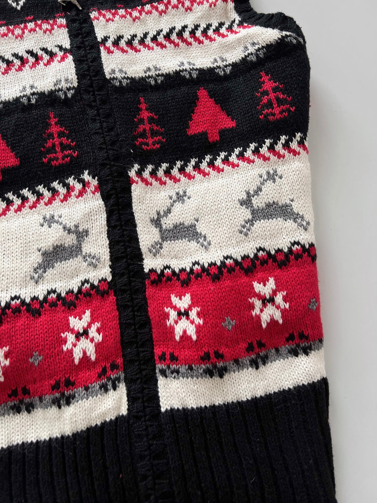 Christopher&Banks Embroidered Christmas Sweater Vest-Bust 34