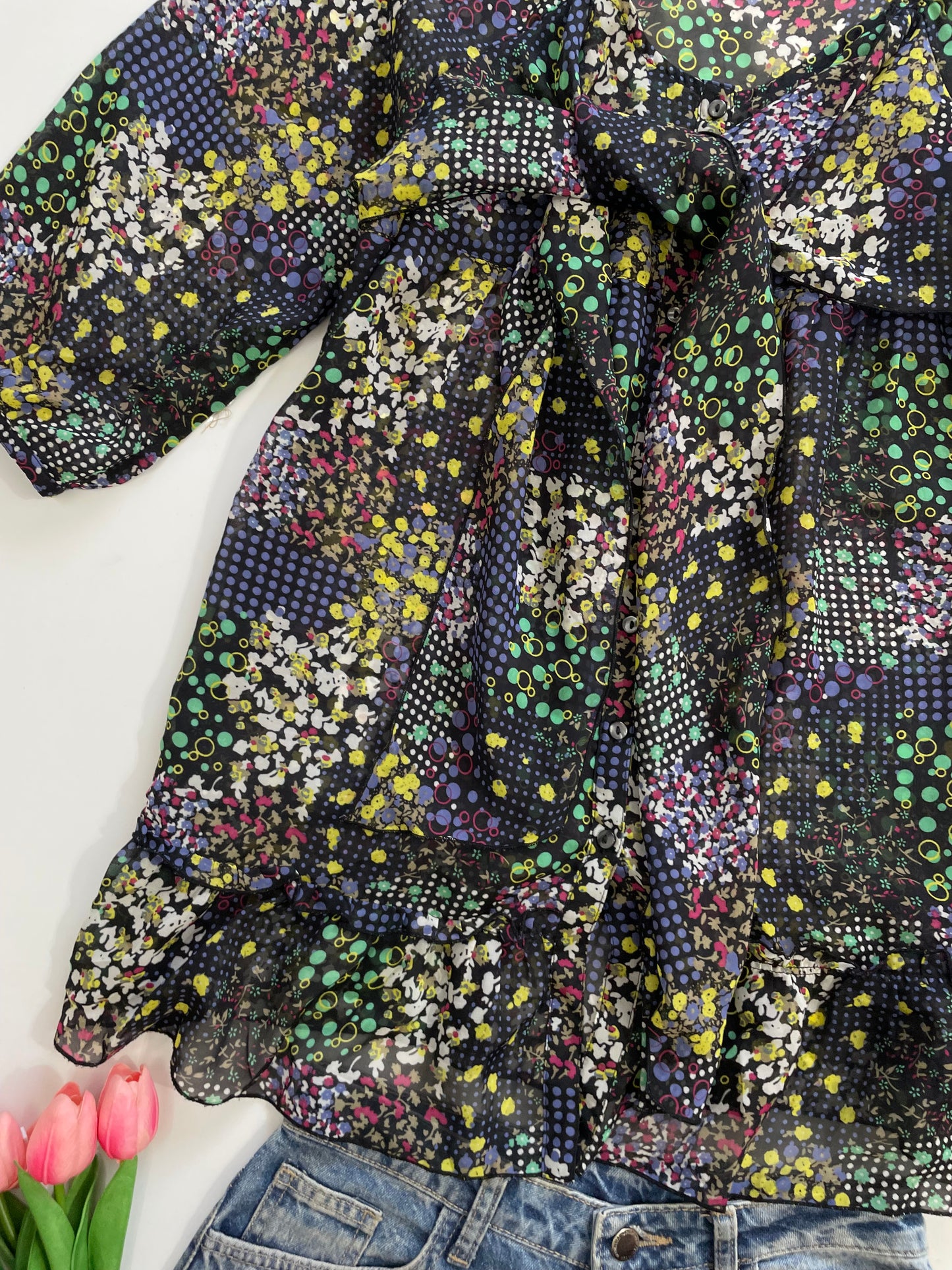 Wellel Sheer Shirt-Bust 38