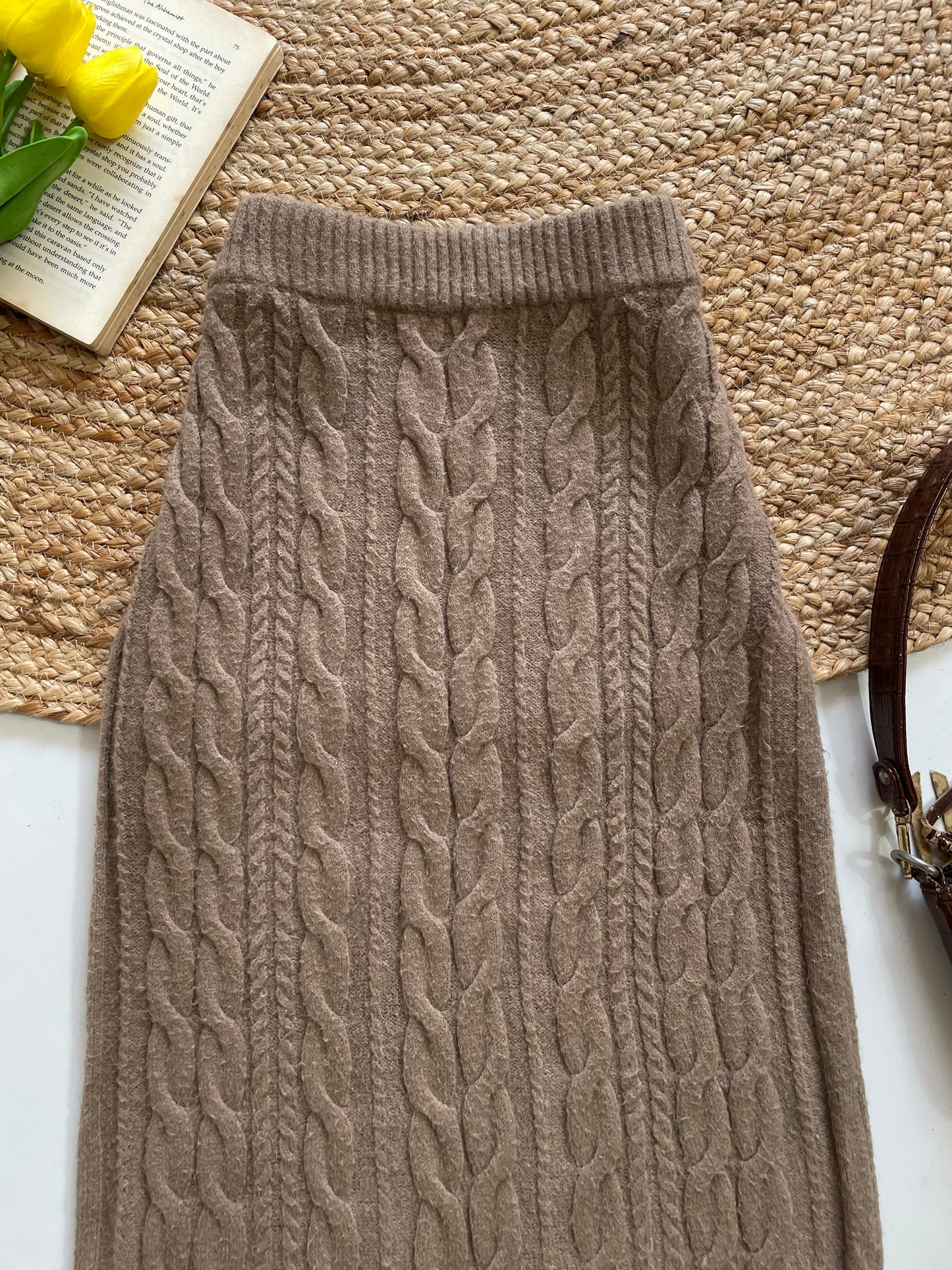 8Seconds Cable Knit Knit Long Skirt - Waist 26 to 30