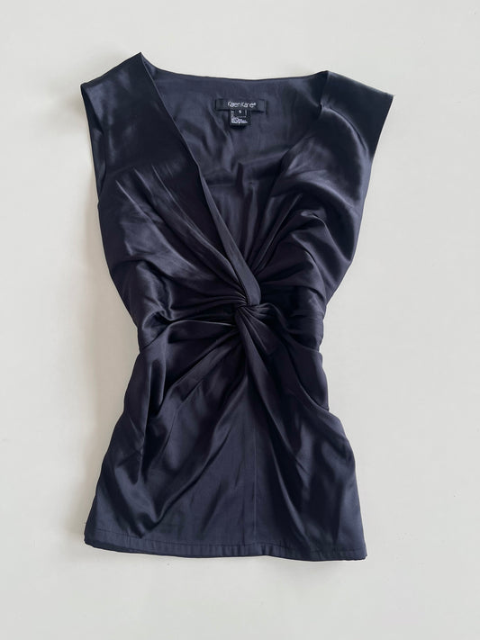 Karen Kane 92% Silk Vintage Top-Bust 36 to 38