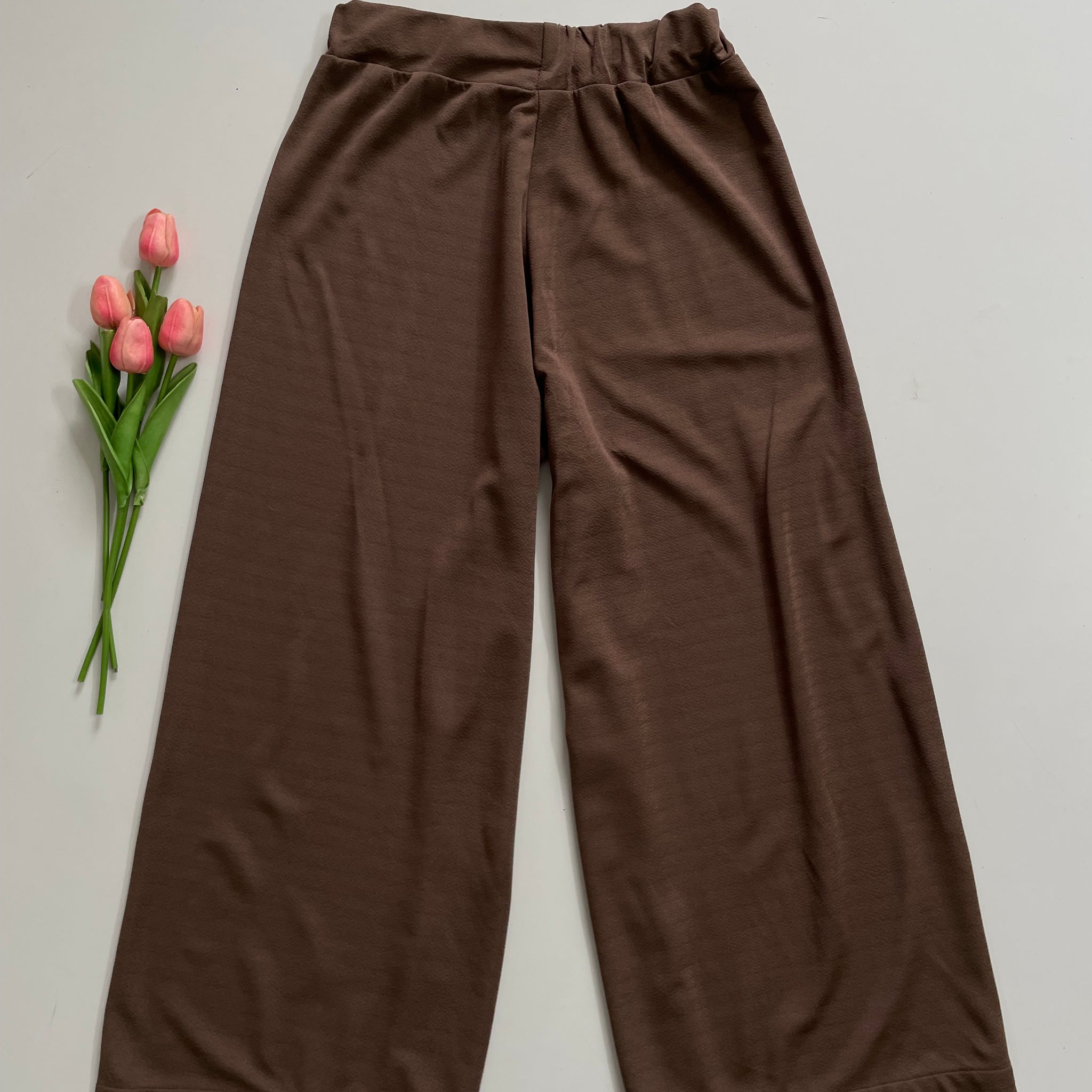 SOLID BROWN PANTS - WAIST 28 TO 32