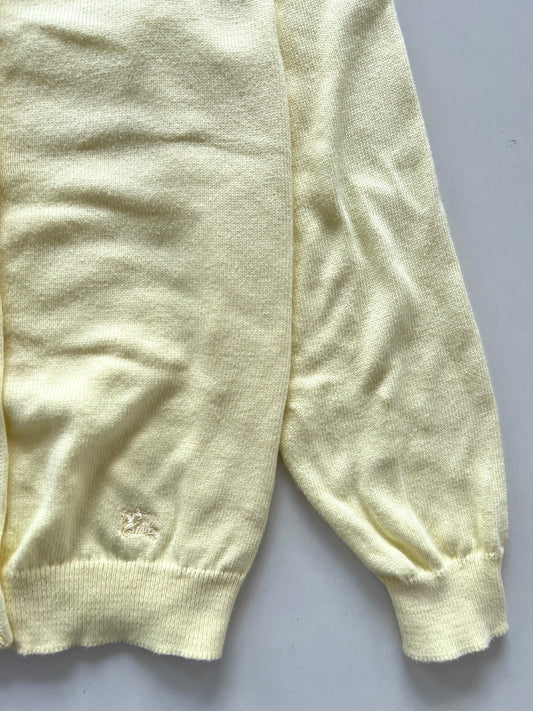 Burberry 100%Cotton Vintage Cardigan With Engraved Buttons-Bust 40