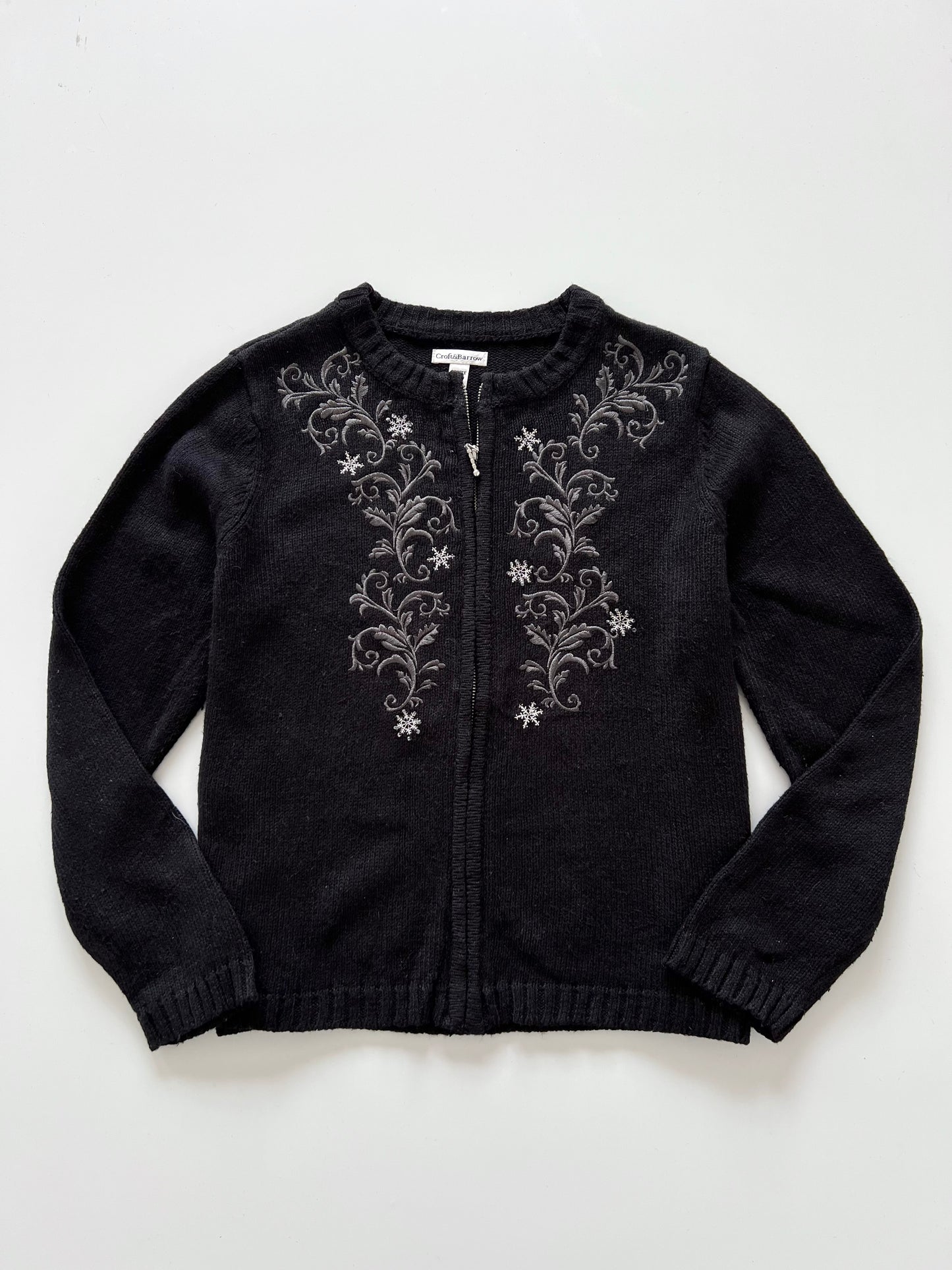 Croft&Barrow Embroidered Zipper -Bust 42