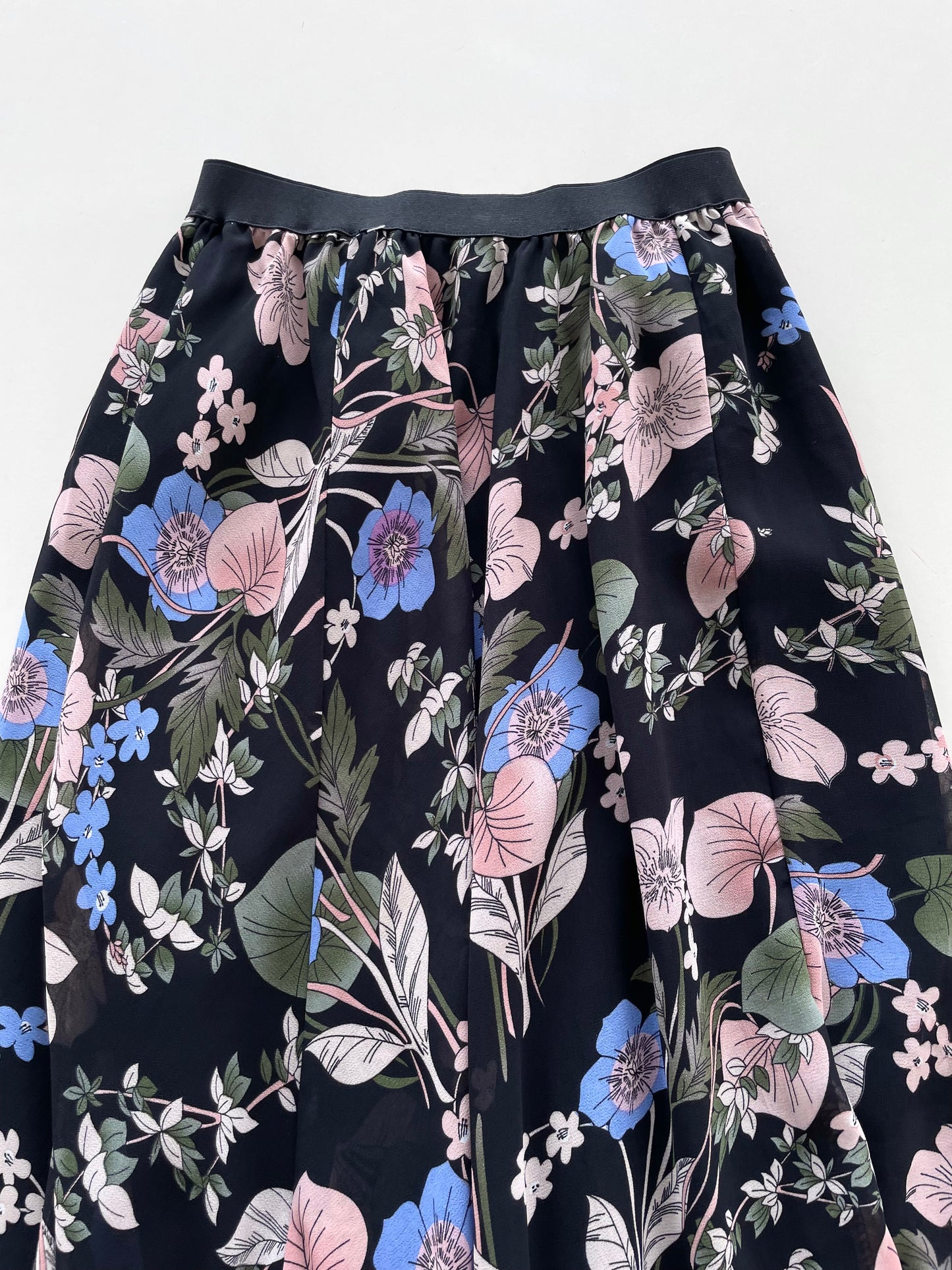Vintage Floral Skirt-Waist 20 to 26