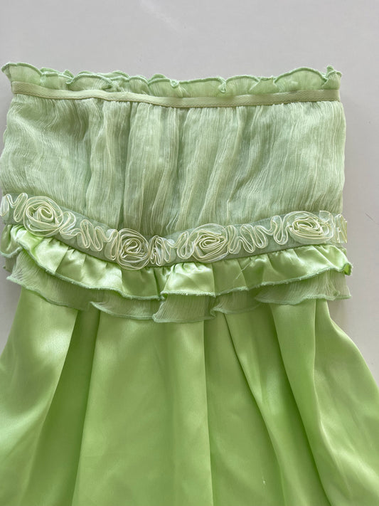 Vintage 100% Silk Tube Top-Bust 34