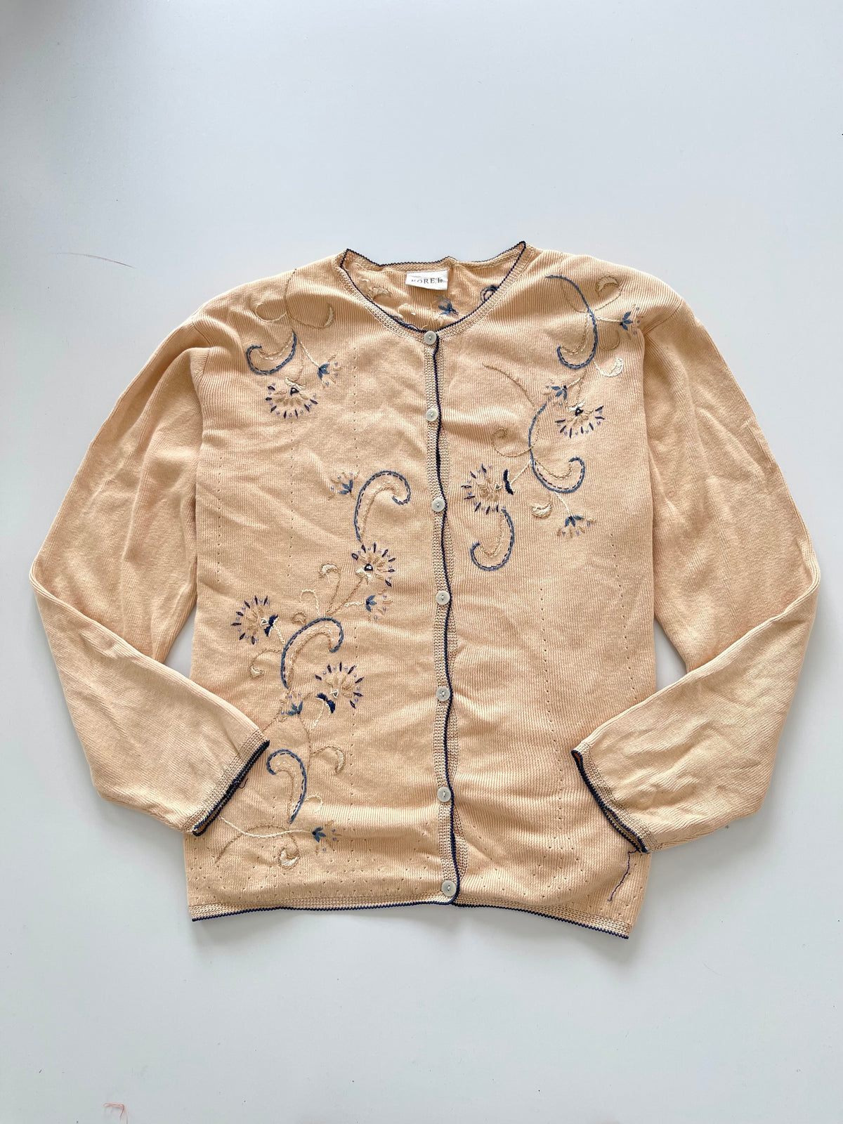 Koret Embroidered Sweater Cardigan-Bust 50