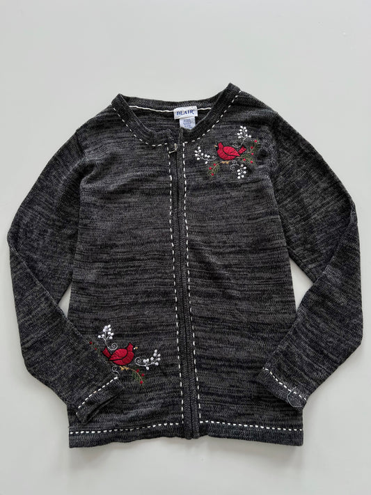 Blair Embroidered Zipper Sweater-Bust 46