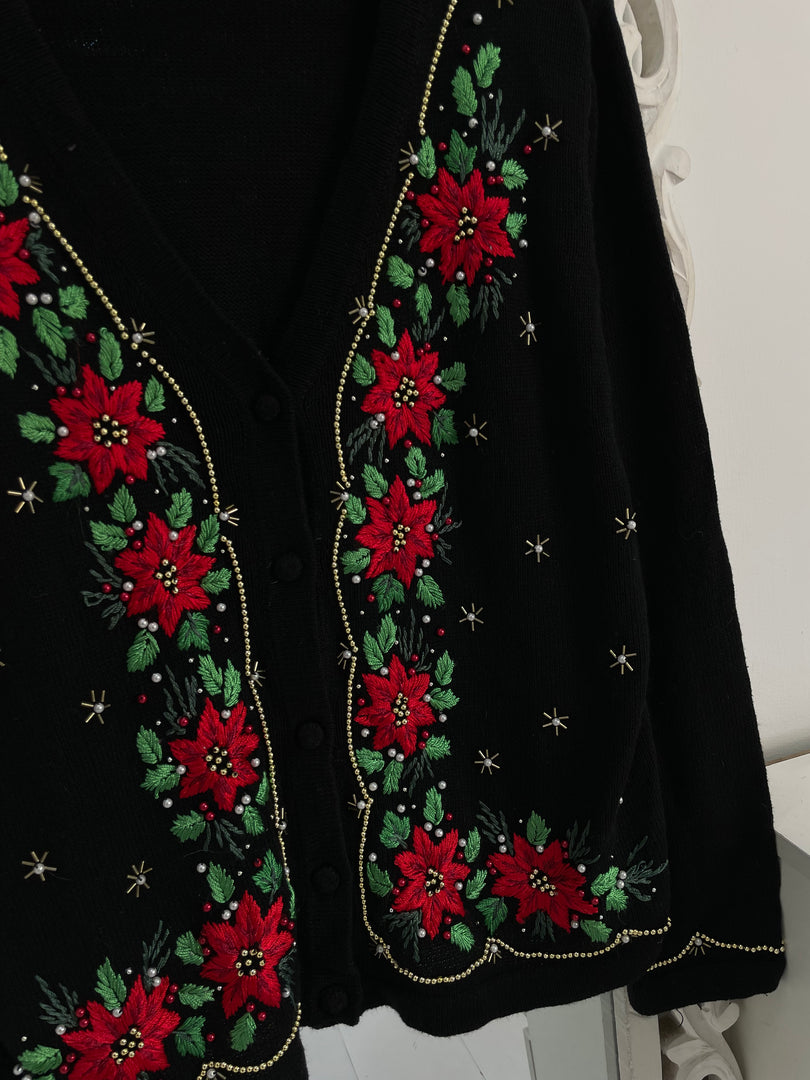 Embroidered Vintage Sweater-Bust 44