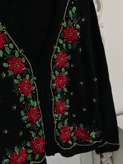 Embroidered Vintage Sweater-Bust 44