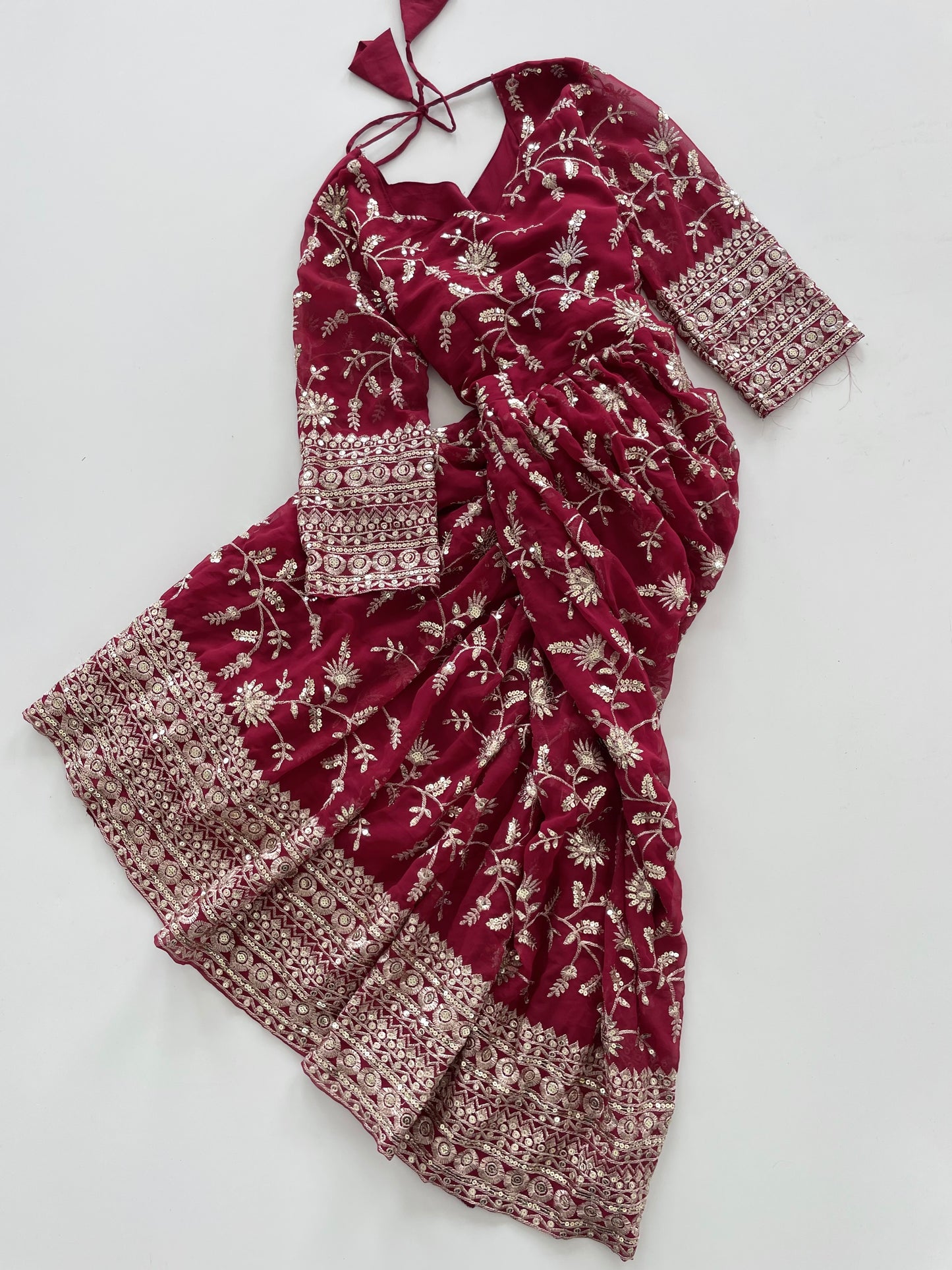 Heavily Embroidered Sequin Dress-Bust 42