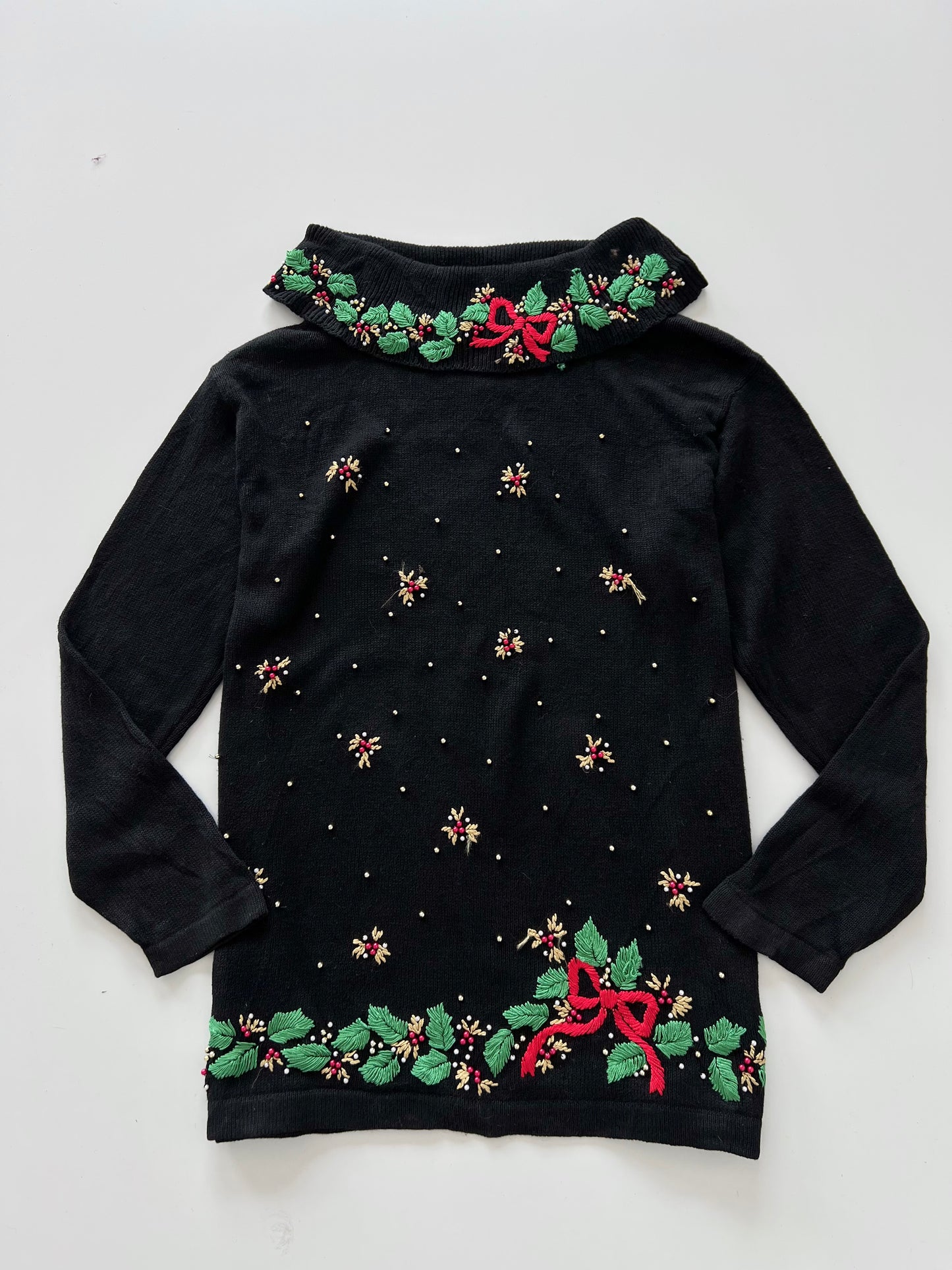 Victoria Jones Embroidered Sweater-Bust 50