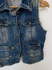 Denim Vest-Bust 32