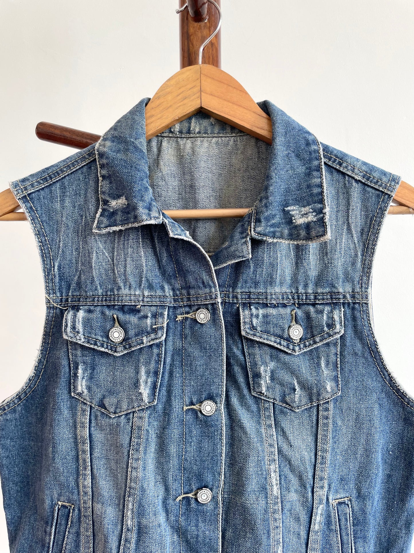 Denim Vest-Bust 36