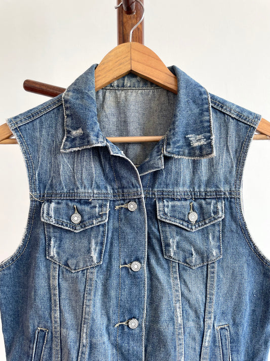 Denim Vest-Bust 36