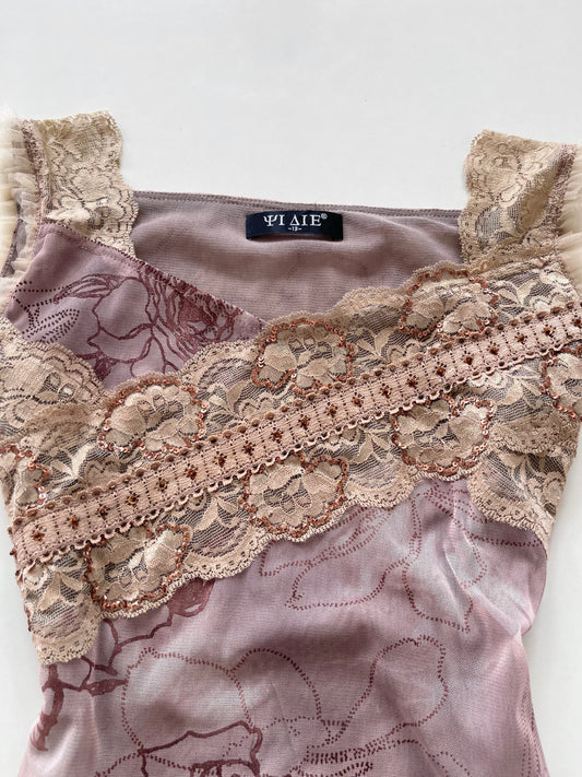 Vintage Lace Top-Bust 38 to 40