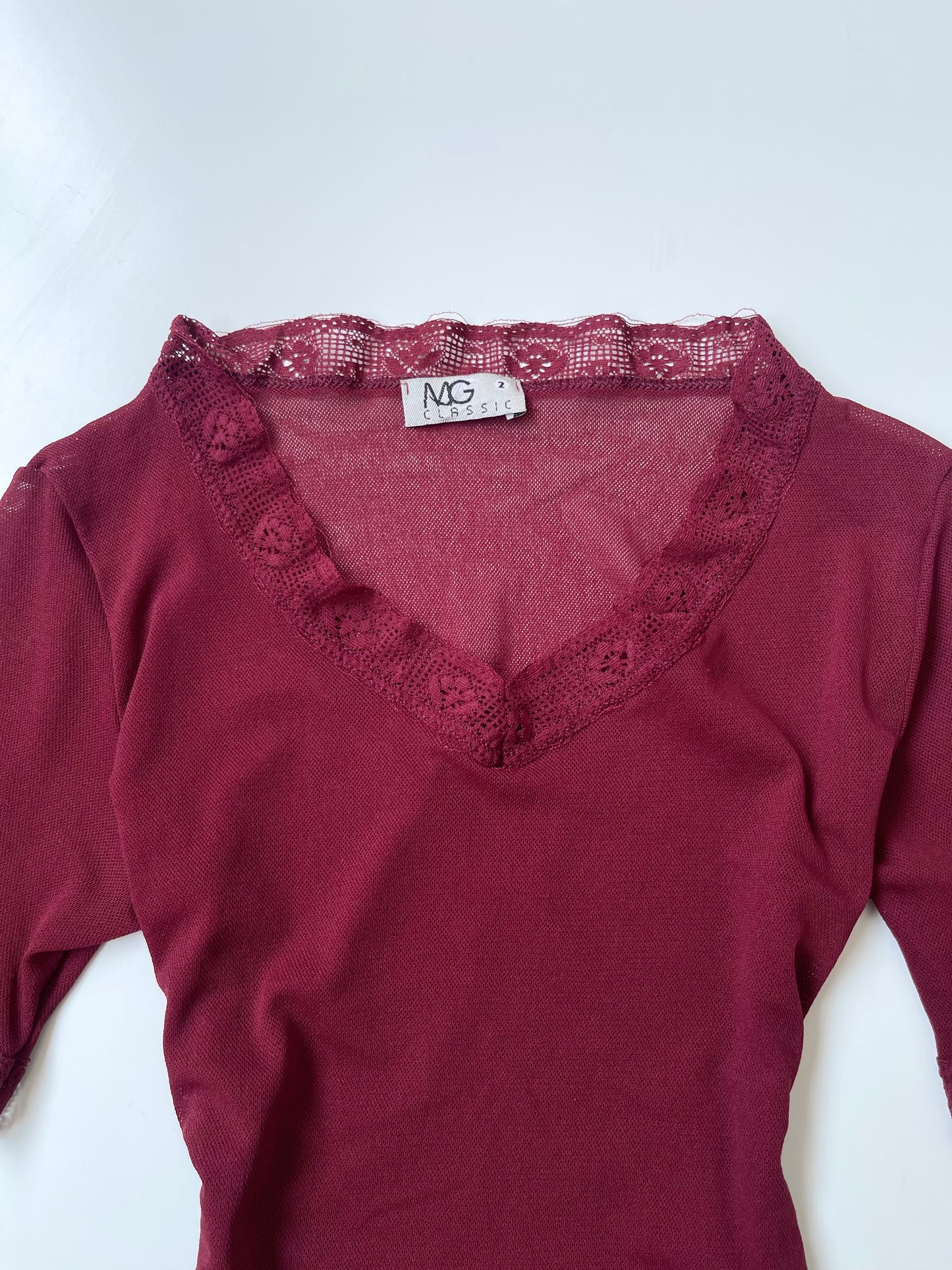 Mg Classic Sheer Vintage Top-Bust 30 to 32