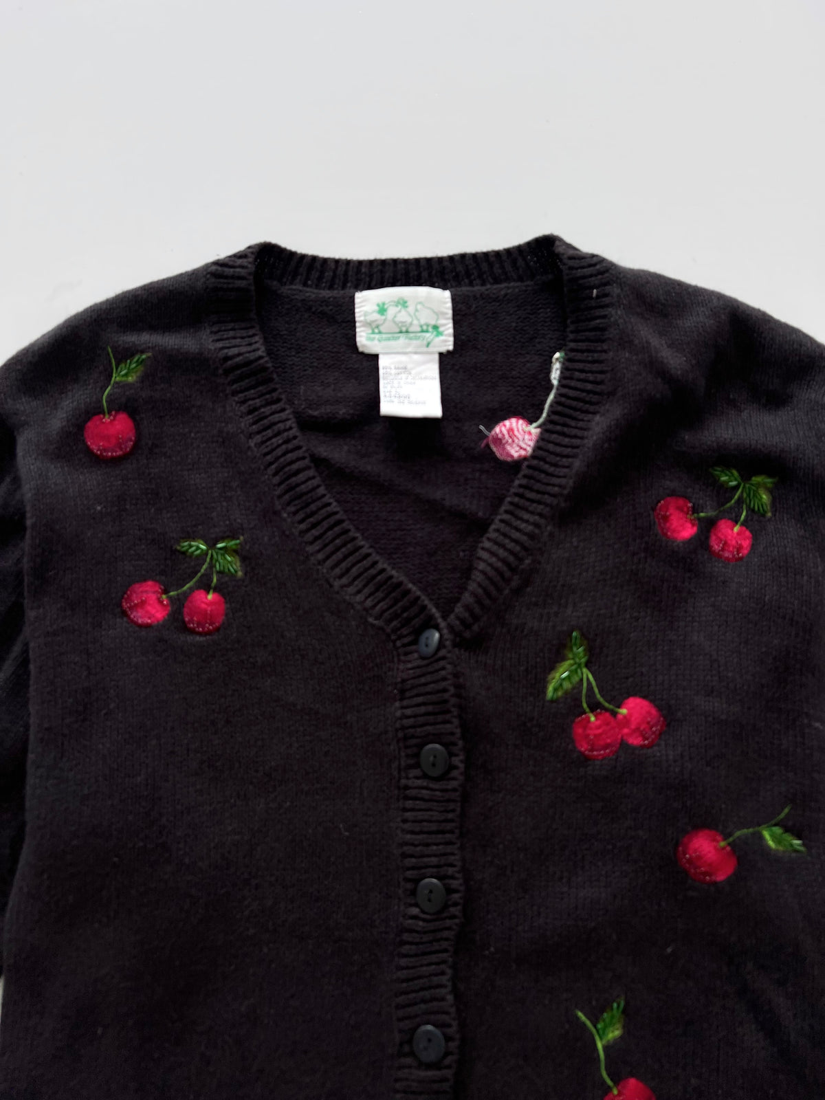 The Quacker Factory Vintage Embroidered Sweater-Bust 46