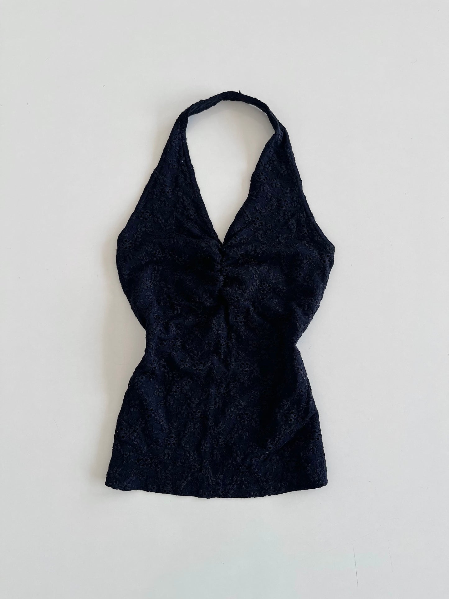 George Embroidered Halter Neck Top- Bust 30 to 32