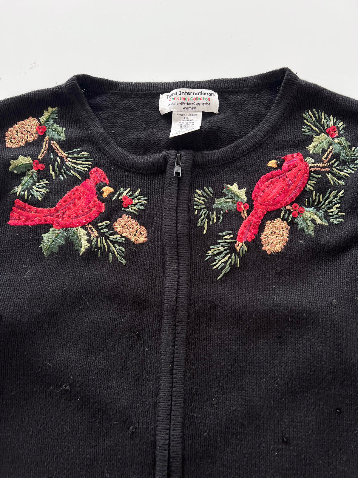 Tiara International Embroidered Sweater-Bust 48