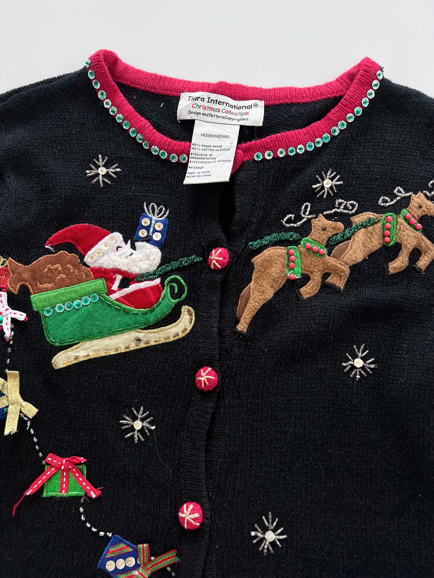 Tiara International Christmas Sweater-Bust 38