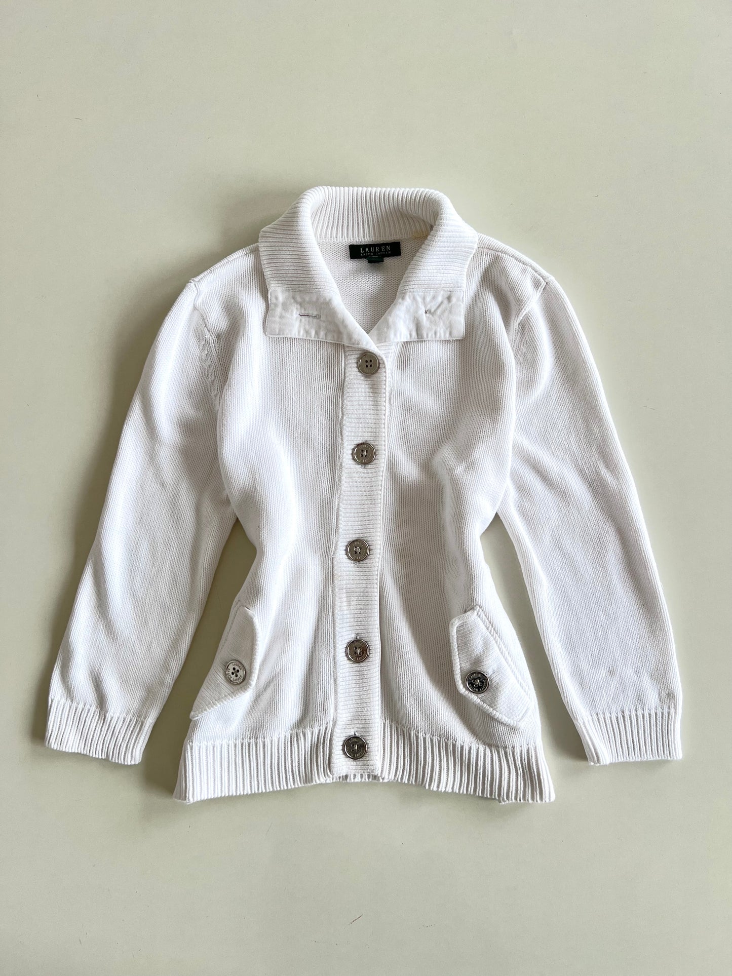 Ralph Lauren 100%Cotton Vintage Cardigan-Bust 40
