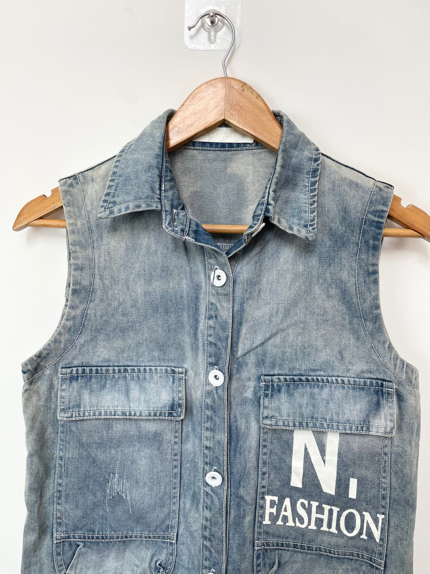 Denim Vest-Bust 34
