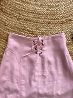 Load image into Gallery viewer, CHANTAL ROSNER PINK SUEDE SKIRT - WAIST 24
