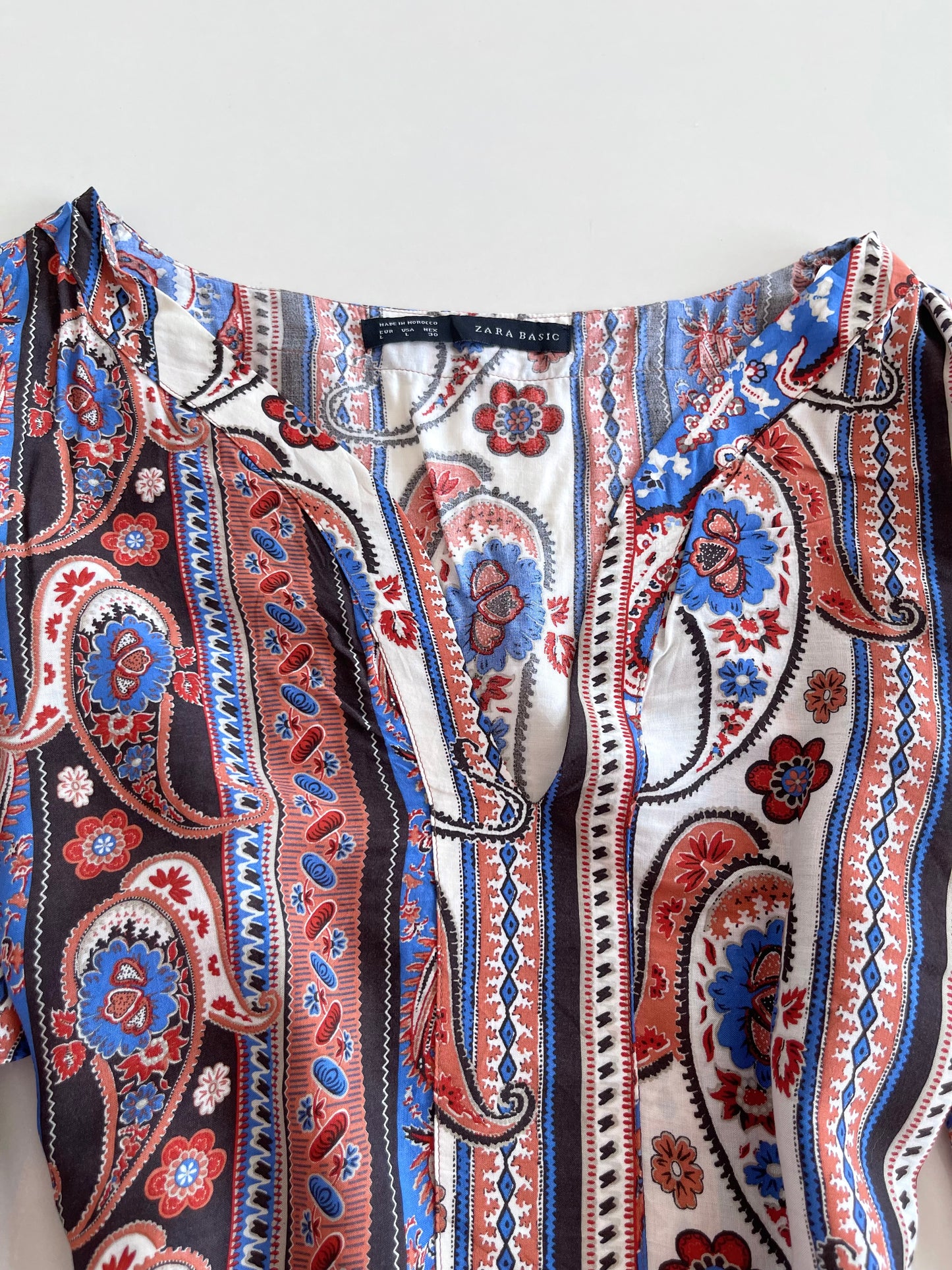 Zara Paisley Top-Bust 46