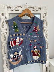 Christmas Sweater Vest-Bust 44