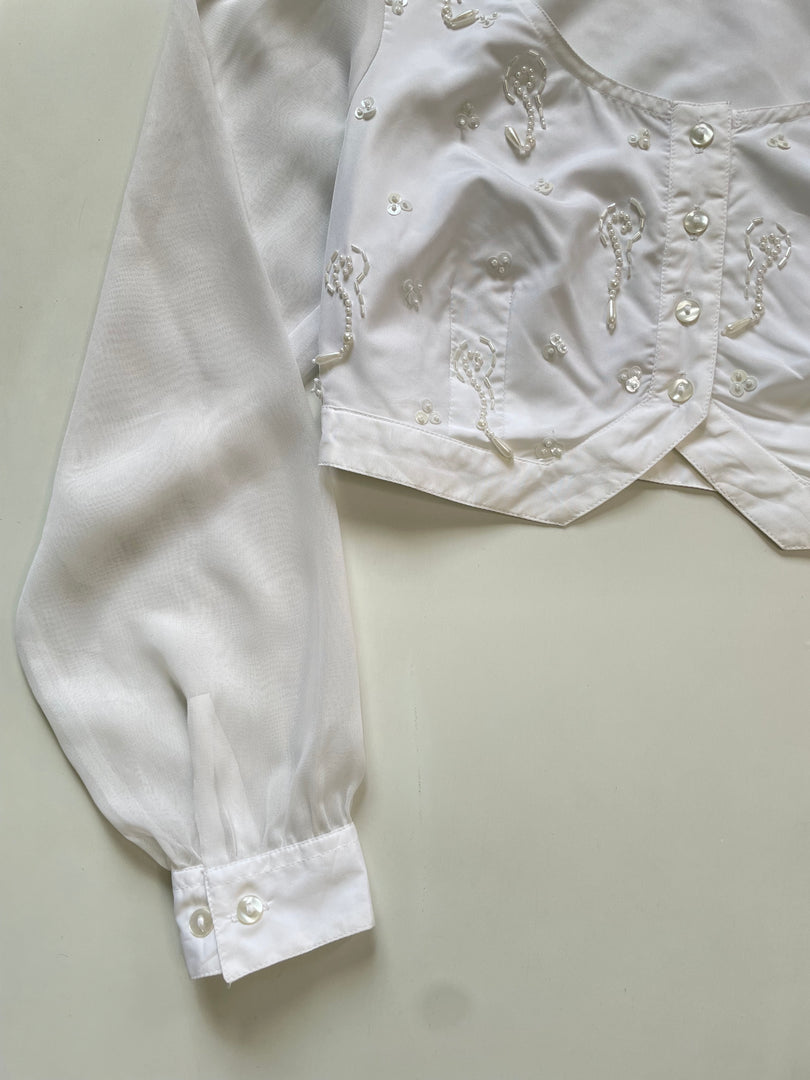 Embroidered Top-Bust 34