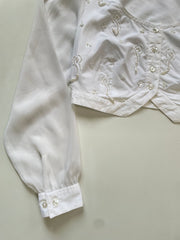 Embroidered Top-Bust 34