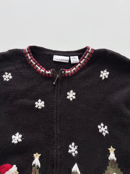 Croft&Barrow Landscape Christmas Zipper -Bust 48