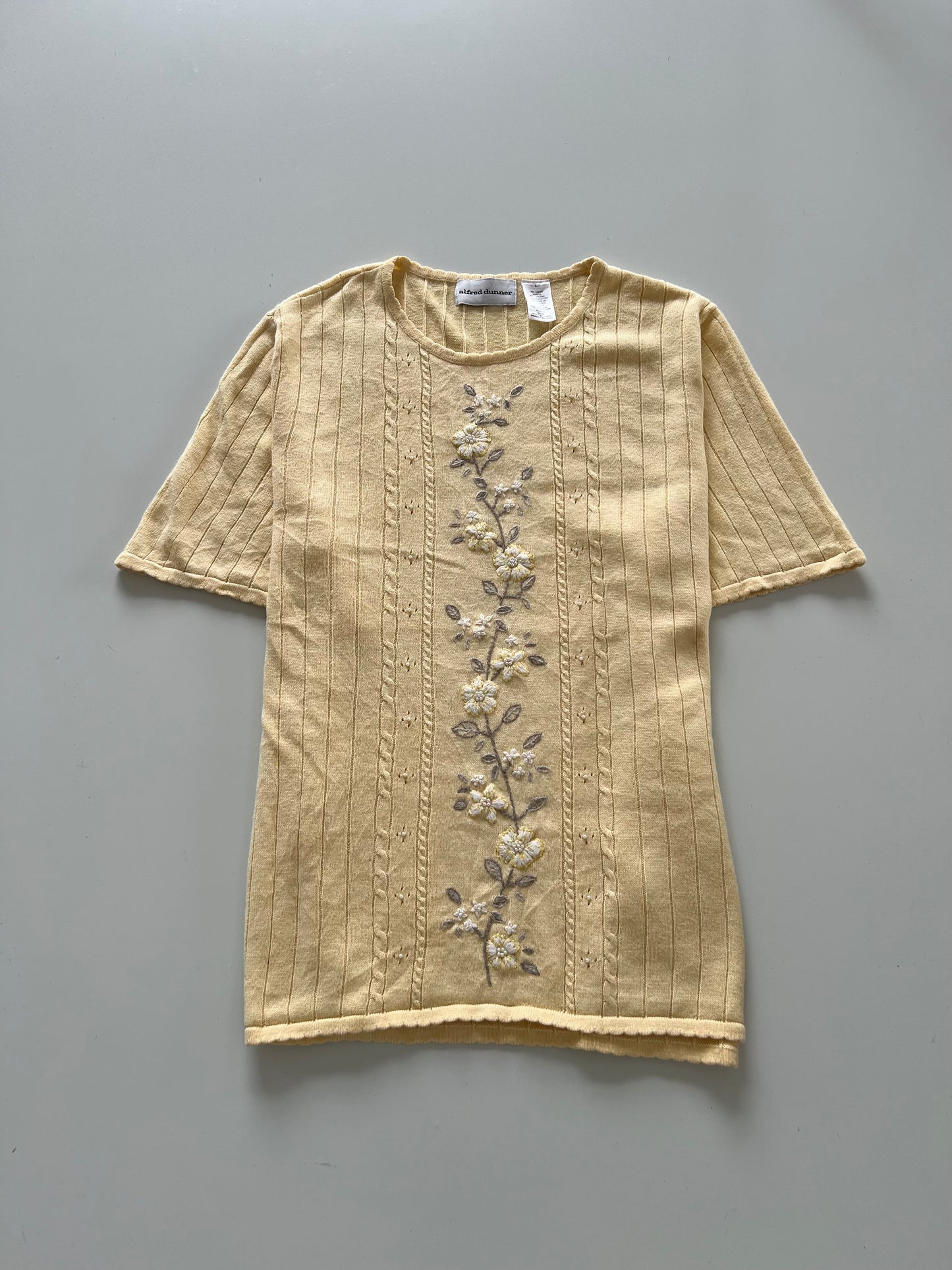 Alfred Dunner Embroidered Sweater-Bust 44
