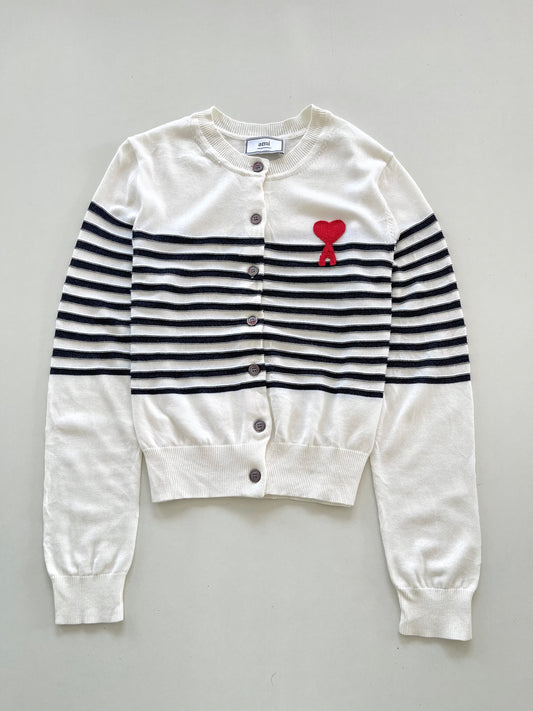 Ami Vintage 30%Silk 60% Wool Cardigan-Bust 36