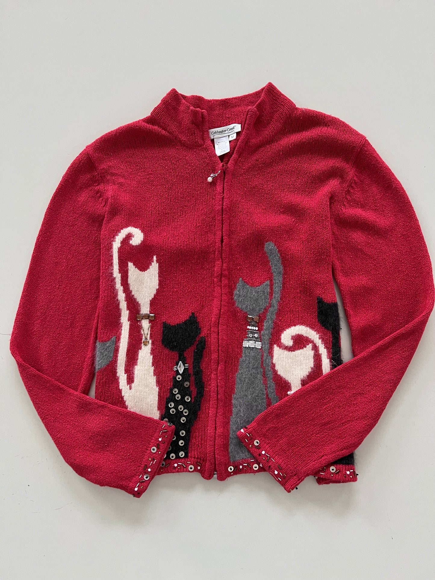 Coldwater Creek Embroidered Zipper -Bust 42