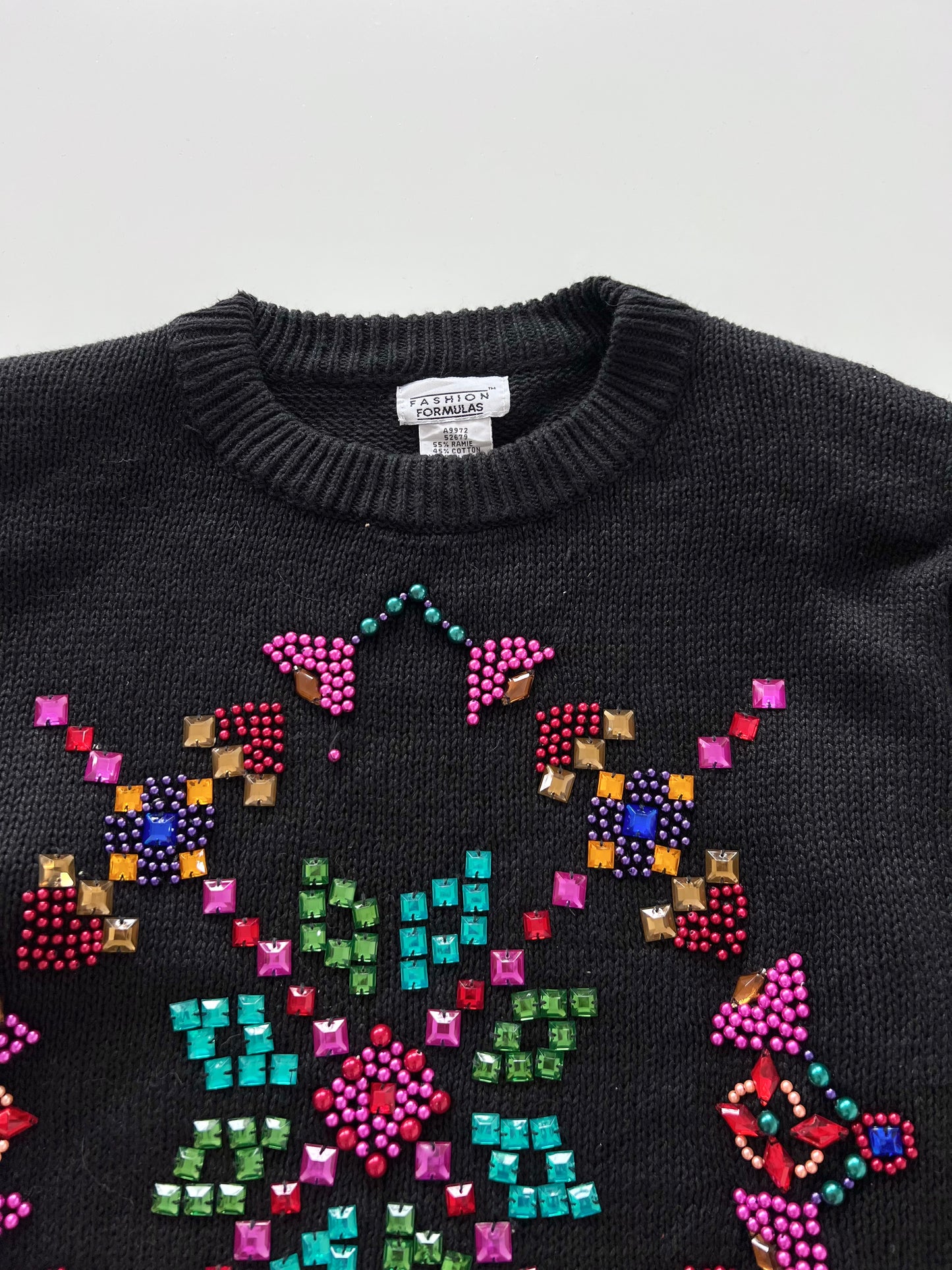 Fashion Formulas Hand Embroidered Sweater-Bust 50