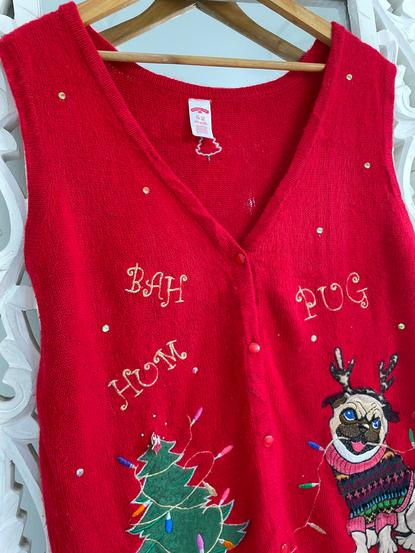 Christmas Sweater Vest-Bust 48