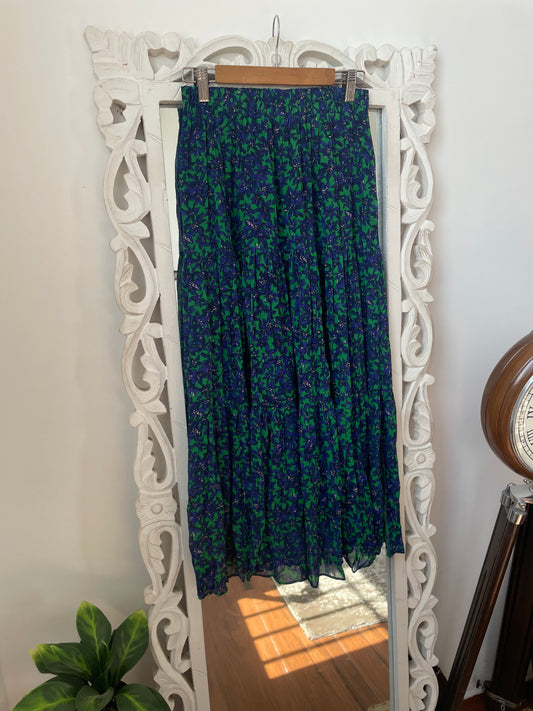 Green & Blue Prairie Skirt-Waist 28 to 32