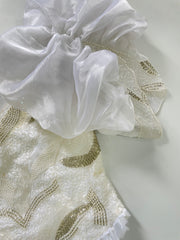 Heavily Embroidered Top-Bust 36