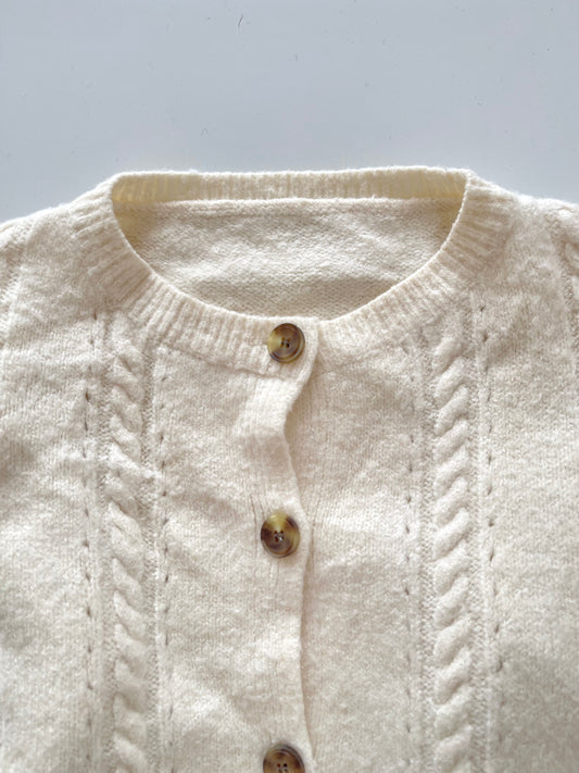 Solid Sweater Cardigan-Bust 40