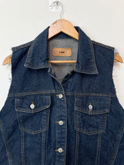 Deep Denim Vest-Bust 44