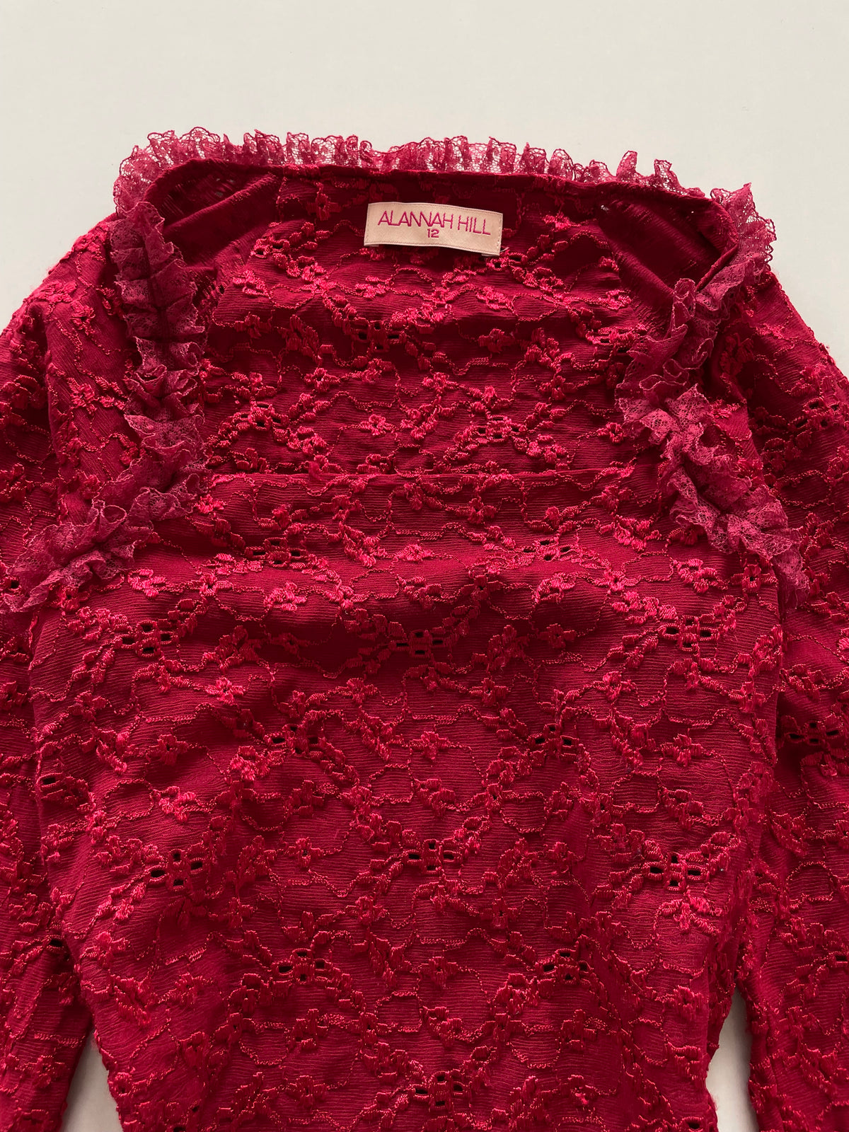 Alannah Hill Embroidered Lace Top-Bust 32 to 34