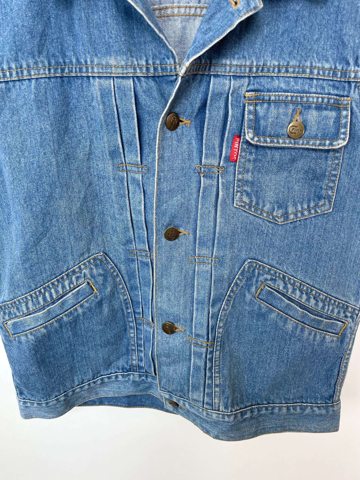 Pintos Denim Vest-Bust 38
