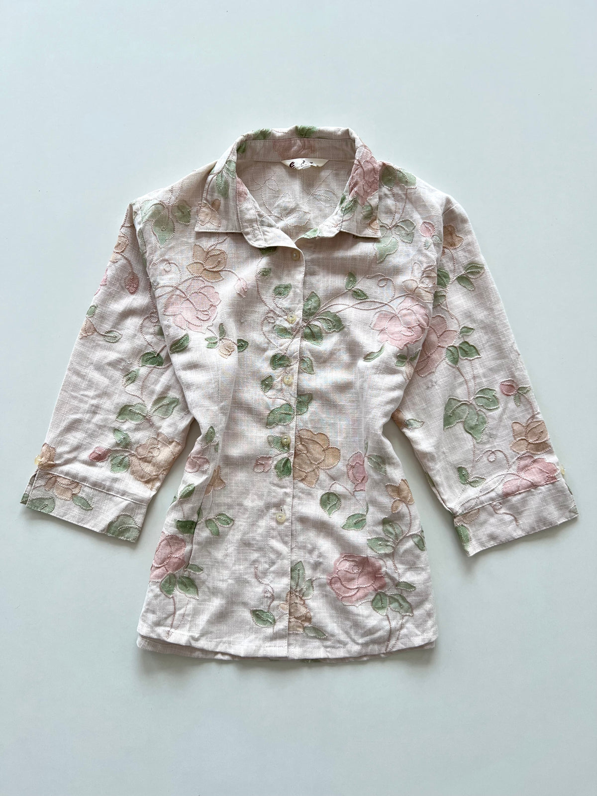 Embroidered Cotton Shirt-Bust 40