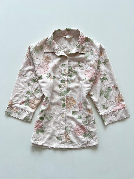 Embroidered Cotton Shirt-Bust 40