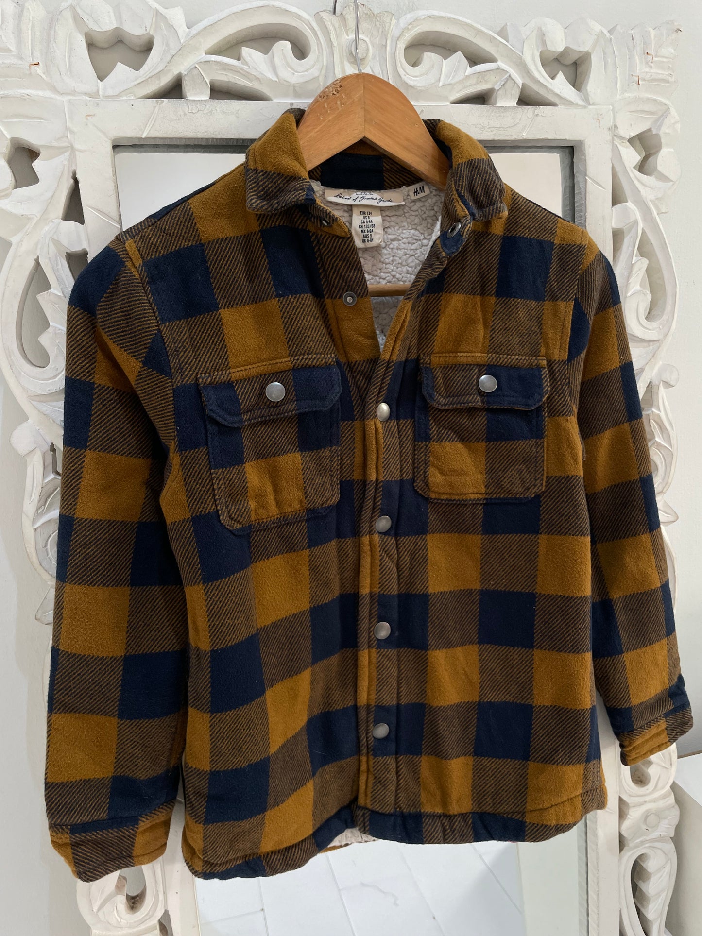 H&M Thick Warm Sherpa Shacket-Chest 30