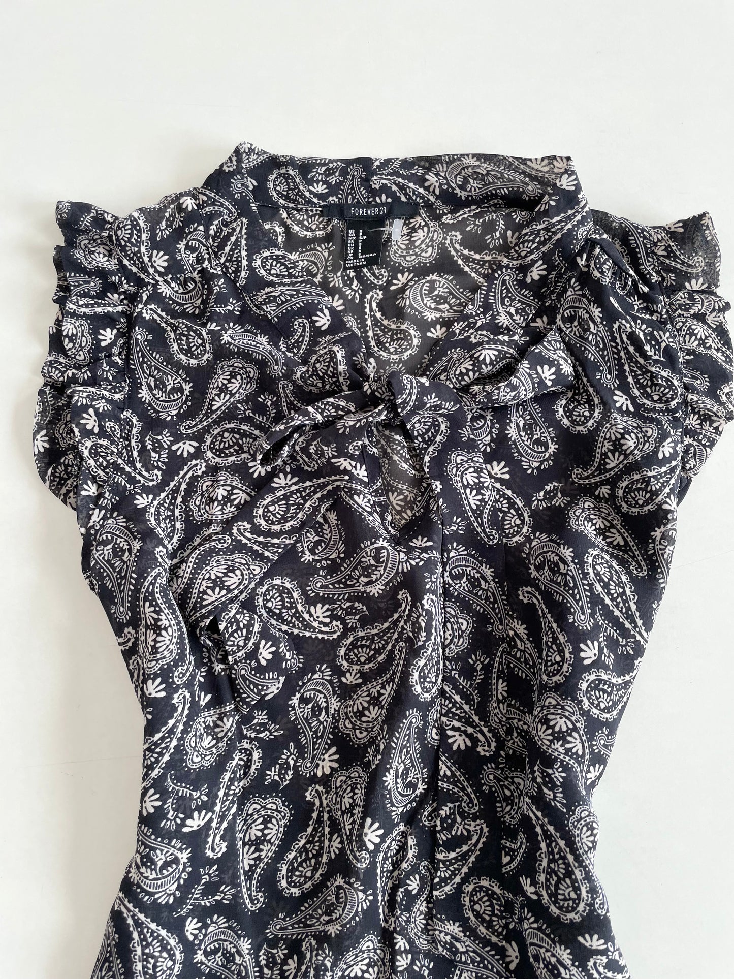 Paisley Sheer Top-Bust 36