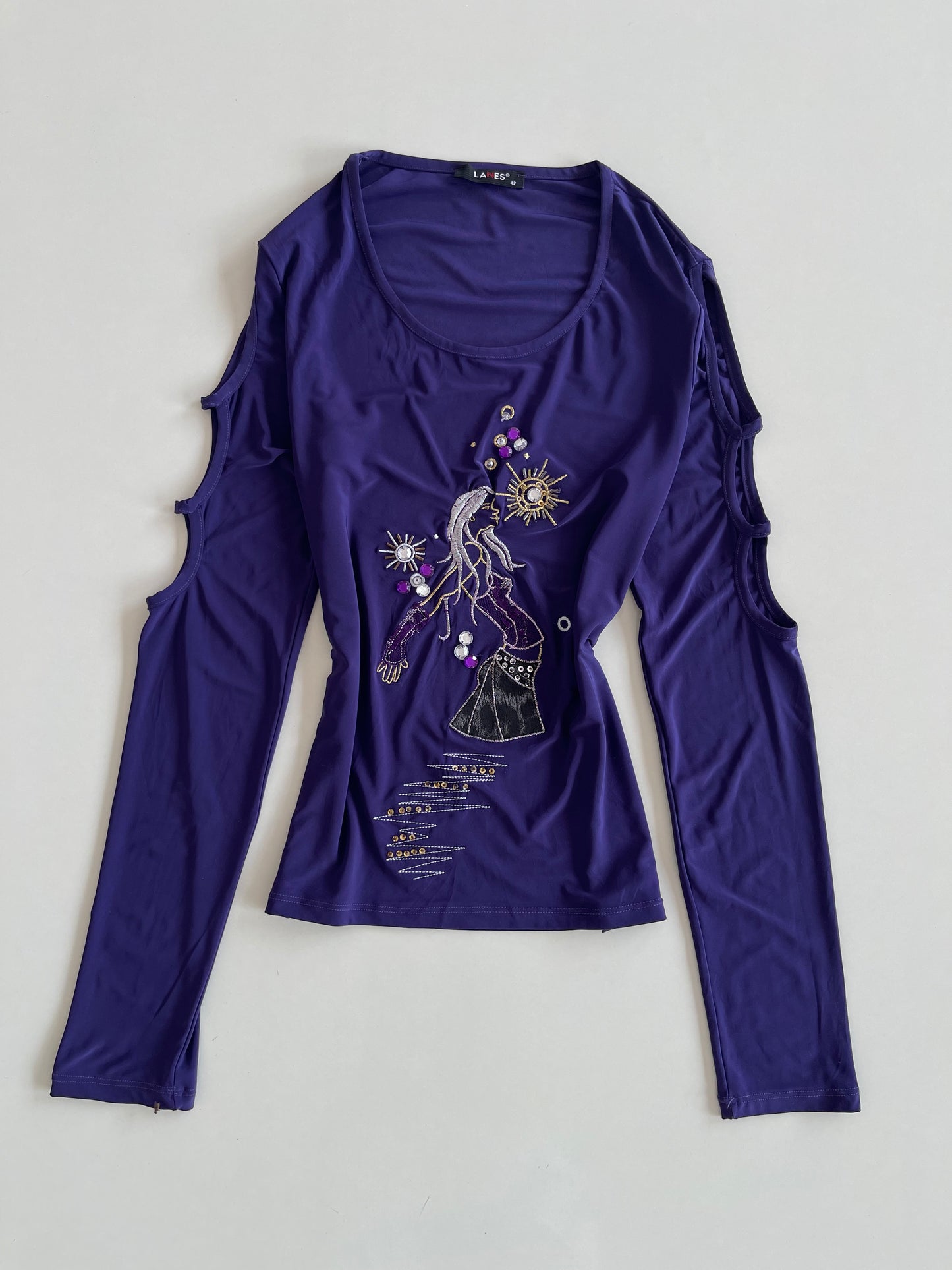 Lanes Vintage Embroidered Top-Bust 34 to 36