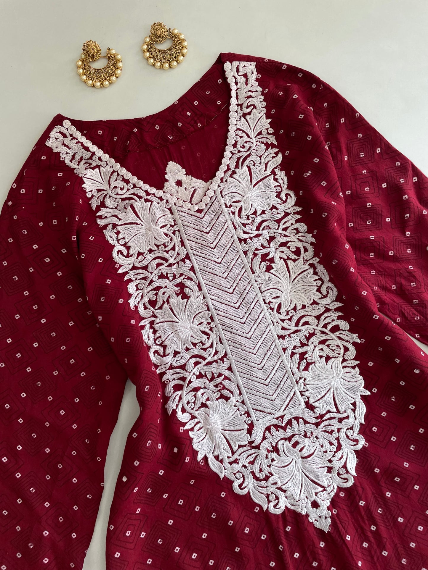 Embroidered Kurti-Bust 36