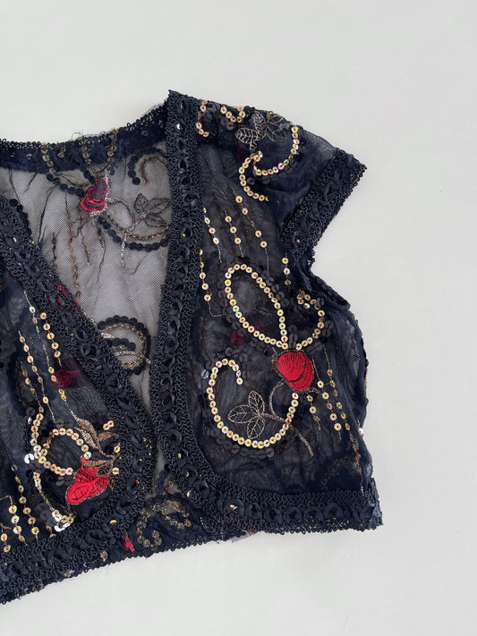 Sequin Top-Bust 30